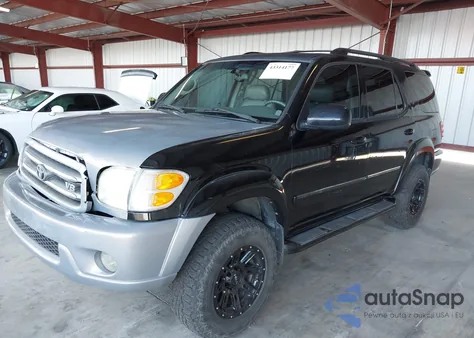 2001 Toyota Sequoia Limited V8 из США, поврежденный, VIN 5TDBT48A01S026262